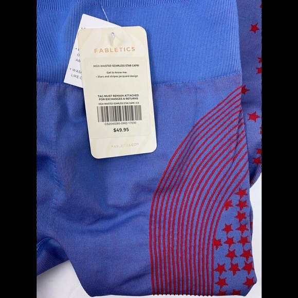 Fabletics Seamless Star Capri Pants Legging‎ sz S - Picture 7 of 7